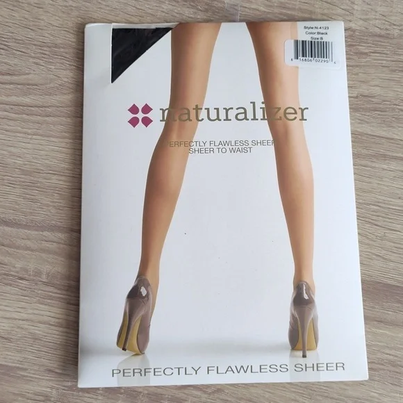 NEW Naturalizer/Via Spiga Pantyhose 2-PC Set in Nude/Blk Combo - Picture 3 of 8